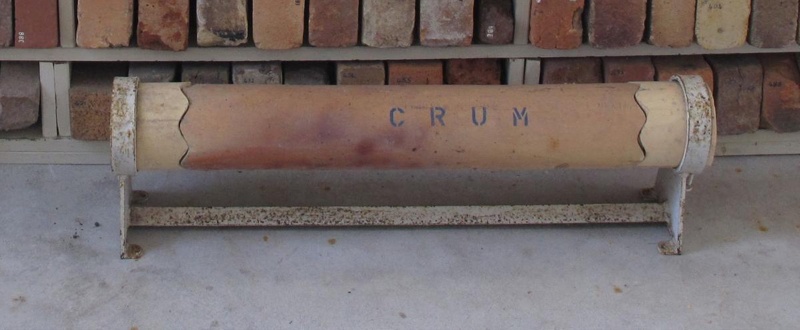 Field tile display stand; Crum Brick Tile and Pottery Company Limited; 1960s; 2016.44.289