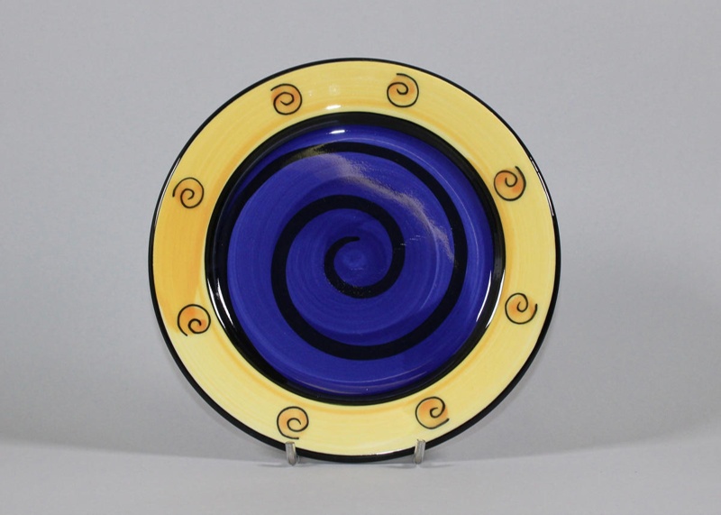 Salad plate - Pelorus; Studio Ceramics NZ Ltd; 2017.1.157