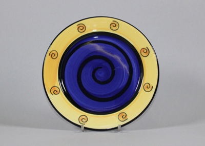 Salad plate - Pelorus; Studio Ceramics NZ Ltd; 2017.1.157