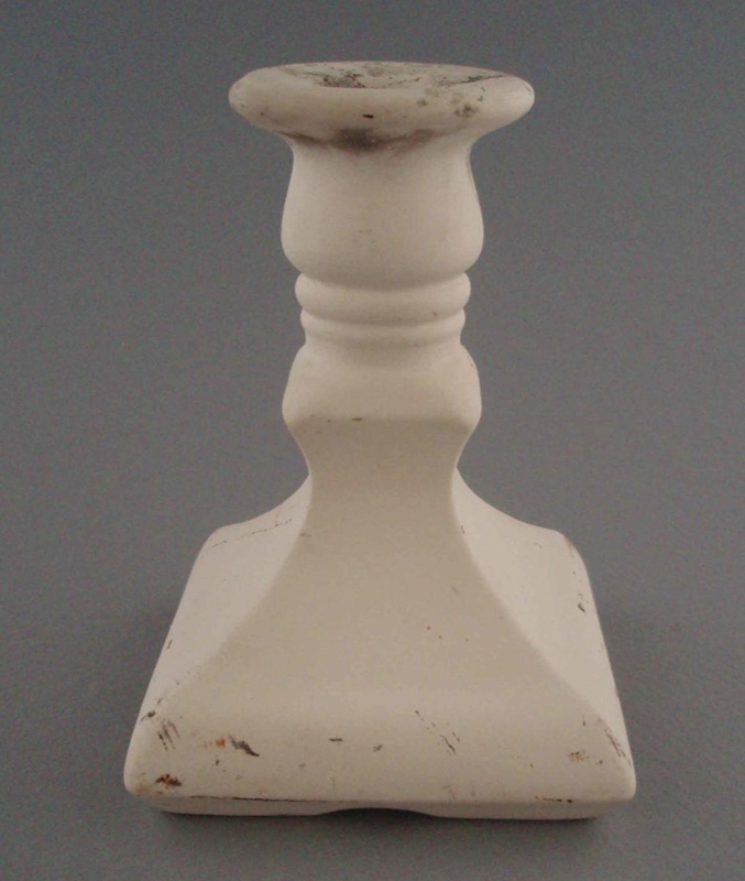 Candlestick - bisque; Titian Potteries (1965) Limited; 1973-1985; 2008.1.1977