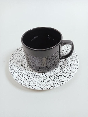 Cup and Saucer - Nouveau; Crown Lynn Potteries Limited; 1987; 2016.48.9