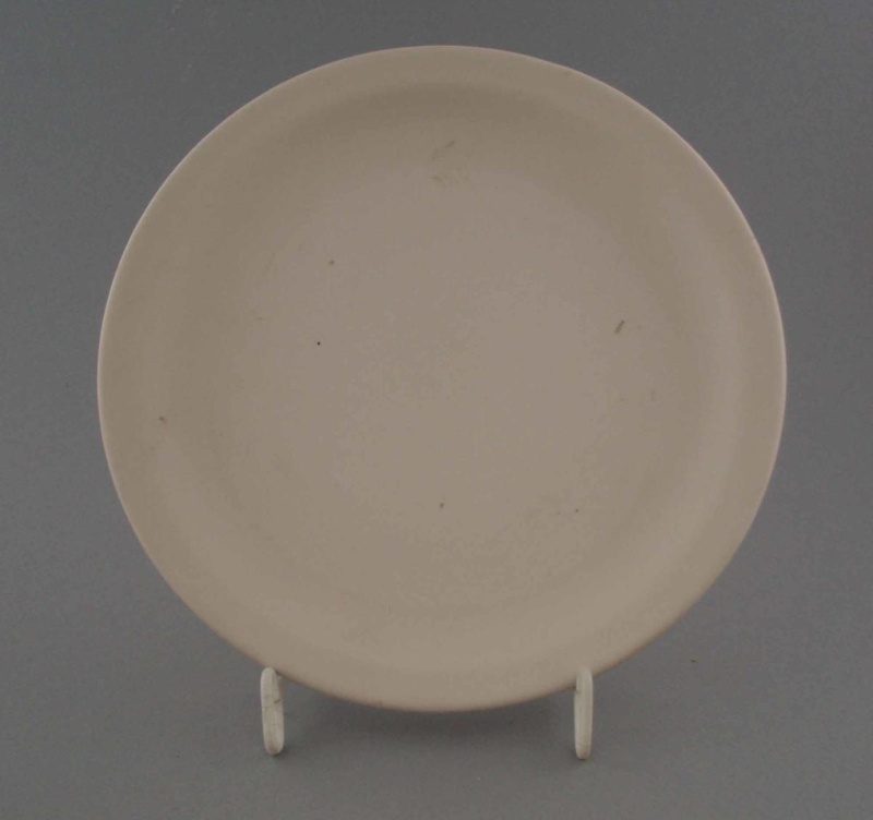 Bread and butter plate - bisque; Crown Lynn Potteries Limited; 1970-1989; 2009.1.270