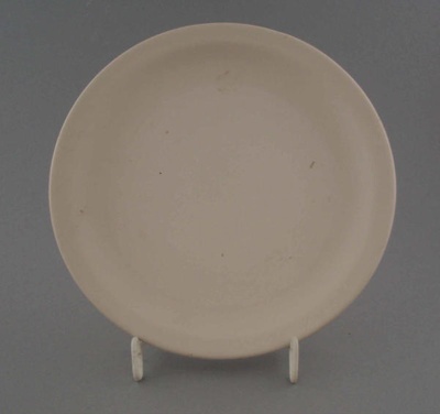 Bread and butter plate - bisque; Crown Lynn Potteries Limited; 1970-1989; 2009.1.270