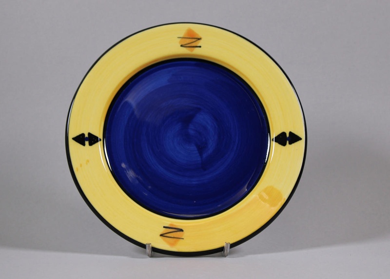 Salad plate - Waipapa Potteries; Studio Ceramics NZ Ltd; 2017.1.229