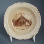 Dish - Rotorua souvenir; Amalgamated Brick and Pipe Company Limited; 1940-1960; 2008.1.416
