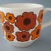 Cup - Carnaby pattern; Crown Lynn Potteries Limited; 1967-1972; 2008.1.1858