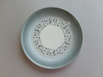 Bread and butter plate - Blue Lagoon; Crown Lynn Potteries Limited; 1980-1983; 2015.16.1