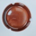Dark Brown Ashtray; Crown Lynn Potteries Limited; 1970s-1980s; 2016.48.42