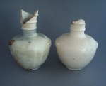 Two vases; Crown Lynn Potteries Limited; 1948-1960; 2009.1.2036.1-2