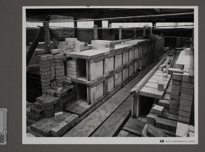 Photograph - Mino Kiln - View Along Brickwork "Kiln at Crown Lynn 25/5/70"; Vahry Photography Limited; 13 May 1970; 2008.1.3171