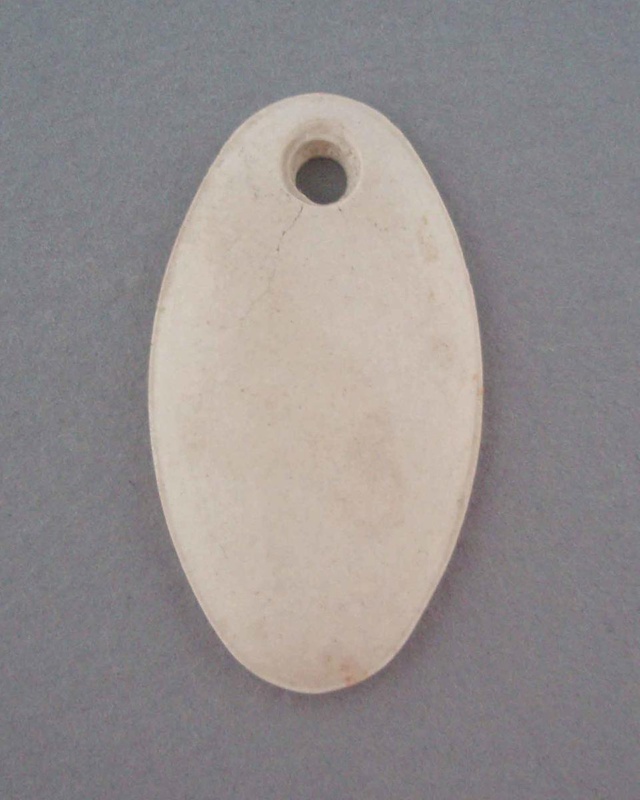 Key hole cover - bisque; Crown Lynn Technical Ceramics Limited; 1965-1985; 2008.1.673