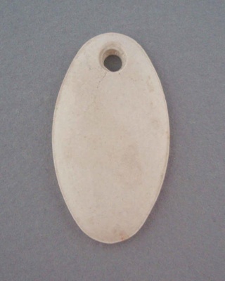 Key hole cover - bisque; Crown Lynn Technical Ceramics Limited; 1965-1985; 2008.1.673