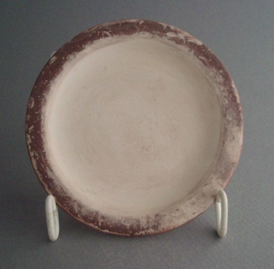 Butter pat - bisque; Crown Lynn Potteries Limited; 1980-1989; 2008.1.1225