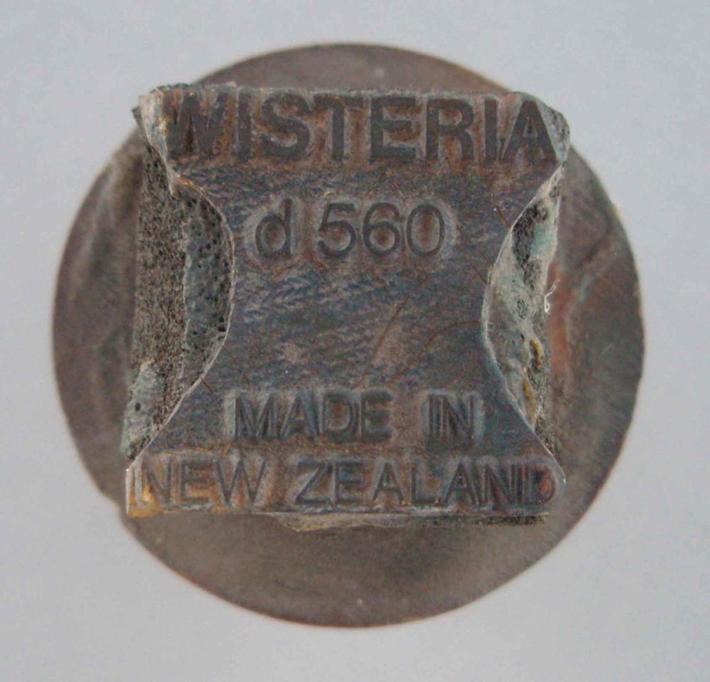 Backstamp - Wisteria; Crown Lynn Potteries Limited; 1975-1985; 2008.1.1696