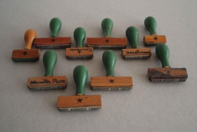 Backstamps; Crown Lynn Potteries Limited; 1980-1989; 2009.1.1201.1-10