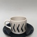 Mogambo Coffee Can and Saucer; Crown Lynn Potteries Limited; 1963; 2024.2.8.1-2