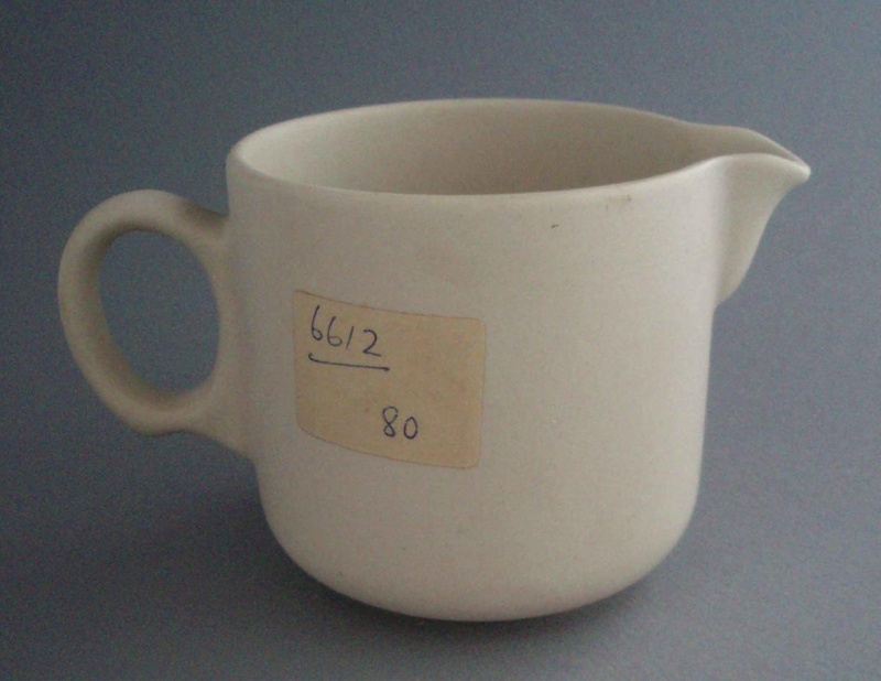 Cream jug - bisque; Crown Lynn Potteries Limited; 1973-1989; 2008.1.2347 Cream jug - bisque; Crown Lynn Potteries Limited; 1973-1989; 2008.1.2347