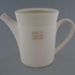 Coffee pot and lid - bisque; Crown Lynn Potteries Limited; 1975-1989; 2009.1.383.1-2