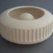Ashtray - bisque; Crown Lynn Potteries Limited; 1969-1989; 2009.1.76.1-2