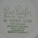 Bowl - Blue Pacific pattern; Crown Lynn Potteries Limited; 1960-1975; 2009.1.971