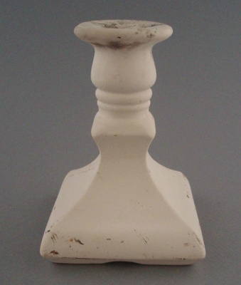 Candlestick - bisque; Titian Potteries (1965) Limited; 1973-1985; 2008.1.1977