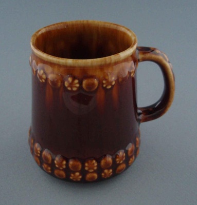 Mug - floral; Titian Potteries (1965) Limited; 1978-1985; 2009.1.580