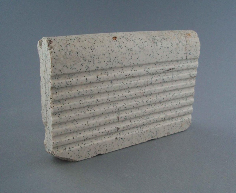 Stair edge tile; Crown Lynn Technical Ceramics Limited; 1948-1960; 2009.1.1488