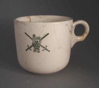 Cup - Army; Crown Lynn Potteries Limited; 1959; 2009.1.1953