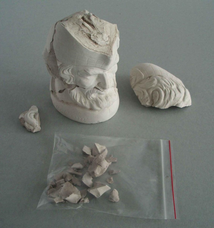 Clay model - The McCallum jug; Crown Lynn Potteries Limited; 1975-1976; 2009.1.1217.1-6 Clay model - The McCallum jug; Crown Lynn Potteries Limited; 1975-1976; 2009.1.1217.1-6
