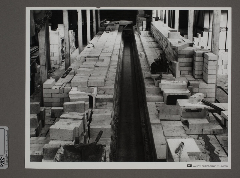 Photograph - Mino Kiln - View Over Bricks "Crown Lynn Furnaces 18/5/70"; Vahry Photography Limited; 13 May 1970; 2008.1.3169