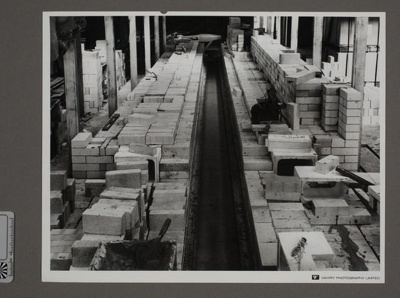 Photograph - Mino Kiln - View Over Bricks "Crown Lynn Furnaces 18/5/70"; Vahry Photography Limited; 13 May 1970; 2008.1.3169