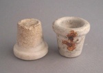 Two electrical insulators; Crown Lynn Technical Ceramics Limited; 1940-1980; 2009.1.1967.1-2