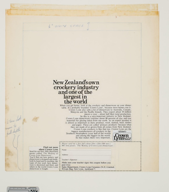 Advertisement mock-up; 1974; 2008.1.2826