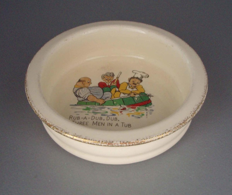 Child's bowl - nursery rhyme; Crown Lynn Potteries Limited; 1955-1970; 2008.1.1302