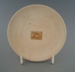 Bread and butter plate - bisque; Crown Lynn Potteries Limited; 1967-1989; 2009.1.1311