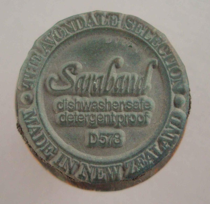 Backstamp - Saraband; Crown Lynn Potteries Limited; 1977-1985; 2008.1.1679