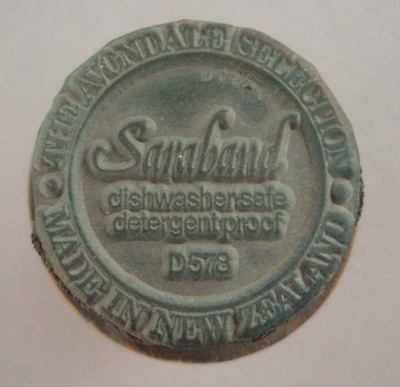Backstamp - Saraband; Crown Lynn Potteries Limited; 1977-1985; 2008.1.1679