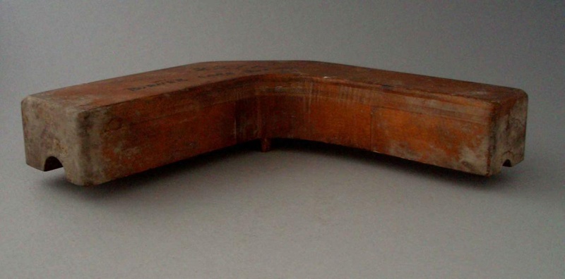 Wooden pattern - burner core box; Unknown; 1950-1985; 2008.1.2466