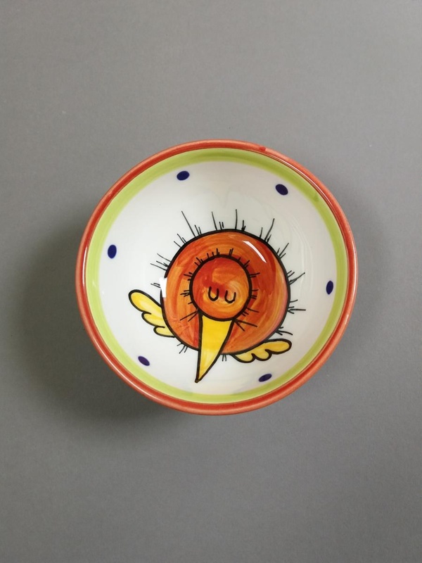 Bowl - Cuddly Kiwi pattern; Studio Ceramics NZ Ltd; 2006-2016; 2017.1.35