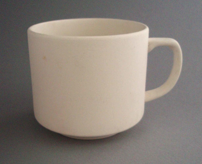 Cup - bisque; Crown Lynn Potteries Limited; 1985-1989; 2008.1.2334
