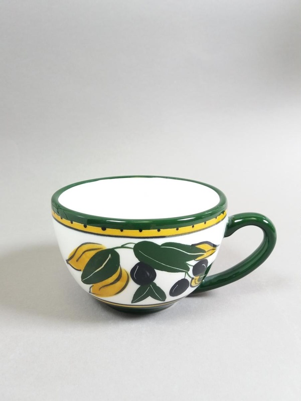 Cup - Olive pattern; Studio Ceramics NZ Ltd; Late 1990s-Early 2000s Decade; 2017.1.83