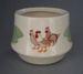 Sugar bowl - country scene; Crown Lynn Potteries Limited; 1982-1989; 2008.1.1546
