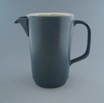 Coffee jug - Pine pattern; Crown Lynn Potteries Limited; 1968-1972; 2008.1.659