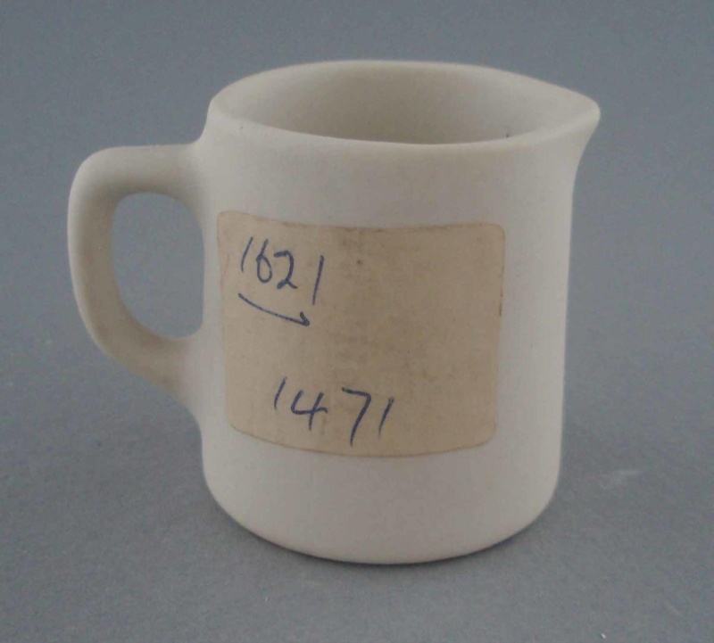 Cream jug - bisque; Crown Lynn Potteries Limited; 1967-1989; 2009.1.395 Cream jug - bisque; Crown Lynn Potteries Limited; 1967-1989; 2009.1.395