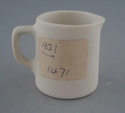 Cream jug - bisque; Crown Lynn Potteries Limited; 1967-1989; 2009.1.395