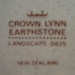 Bread and butter plate - Landscape pattern; Crown Lynn Potteries Limited; 1977-1985; 2008.1.1387