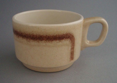 Coffee cup; Crown Lynn Potteries Limited; 1973-1989; 2008.1.2403