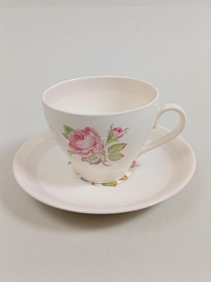 Cup and Saucer - Sylvia Rose Kelston; Crown Lynn Potteries Limited; 1960s; 2016.48.97