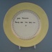 Cake plate - Princess pattern sample; Crown Lynn Potteries Limited; 1958-1965; 2009.1.1098