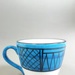 Mug - blue striped decoration; Studio Ceramics NZ Ltd; Late 1990s; 2017.1.78